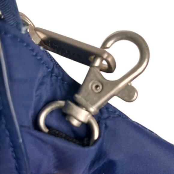 Travelon Anti-Theft Crossbody RFID Travel Bag - Navy - 11"h x 14"w x 2”d - Picture 6 of 11